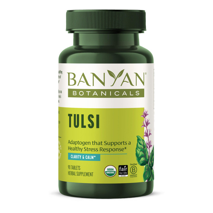 Banyan Botanicals Tulsi (Holy Basil) - Uplifting Adaptogen