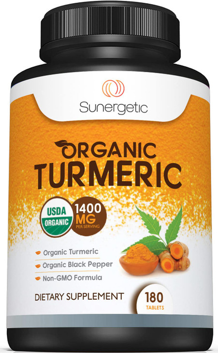 Sunergetic USDA Certified Organic Turmeric Supplement