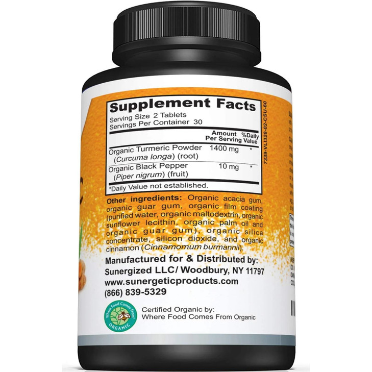 USDA Certified Organic Turmeric Supplement