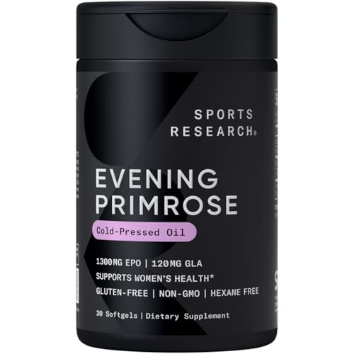 Sports Research Evening Primrose Supplement from Cold Pressed Oil