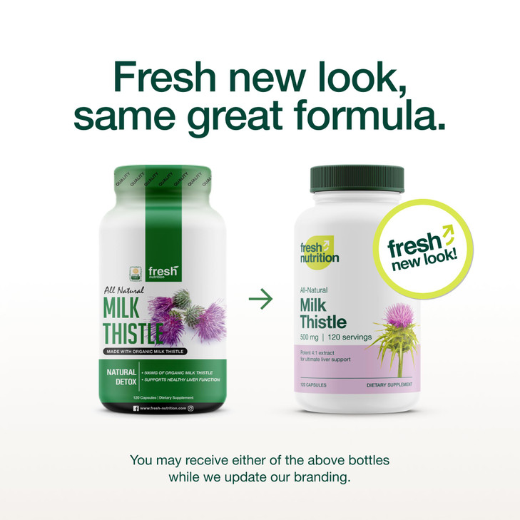 Fresh Nutrition Organic Milk Thistle Supplement