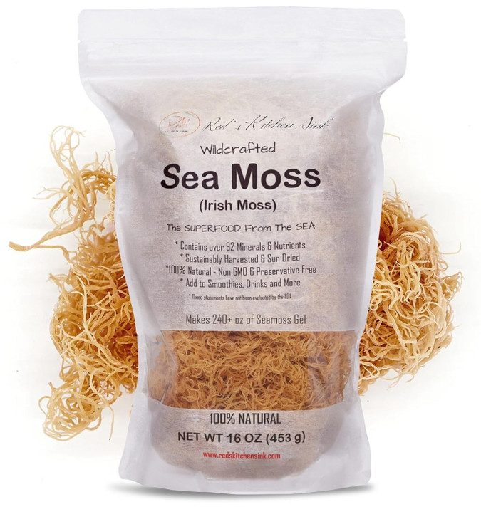 Red's Kitchen Sink Irish Sea Moss - Seamoss - 1 Pound