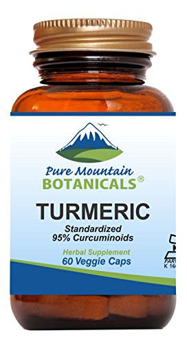 Turmeric Capsules with Black Pepper Extract 60 Kosher Vegan Caps 450mg Turmeric