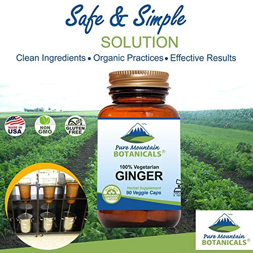 Pure Mountain Botanicals Ginger Capsules