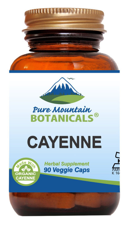 Pure Mountain Botanicals Cayenne Pepper Capsules