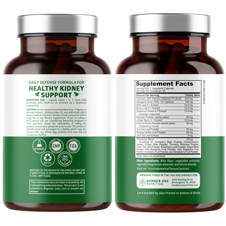 N1N Premium Kidney Cleanse [21 Potent Herbs] for Urinary Tract & Bladder