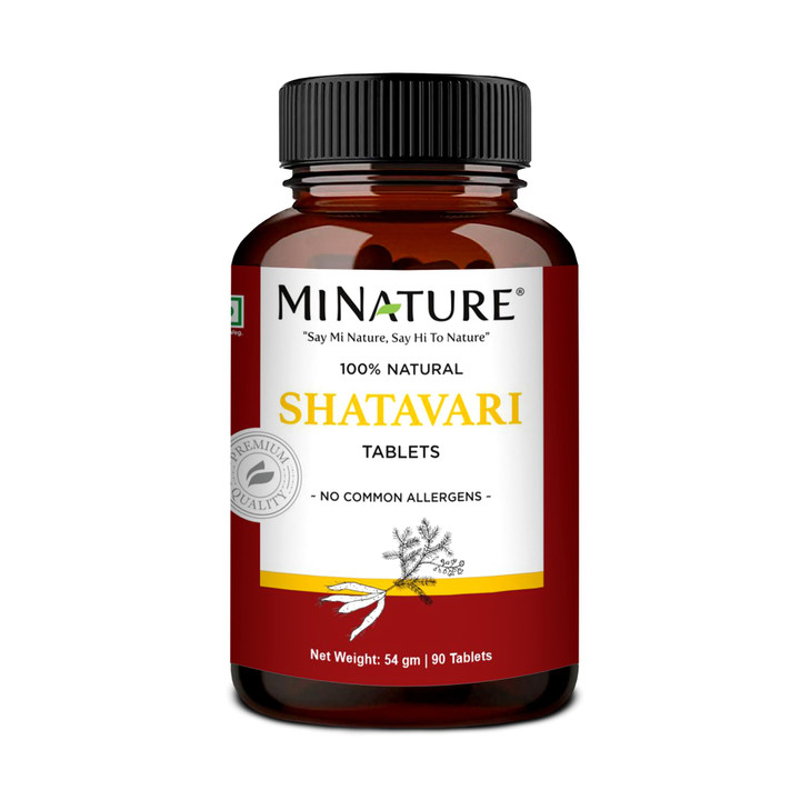 Shatavari Tablets by mi Nature -90 Tablets, 1000mg