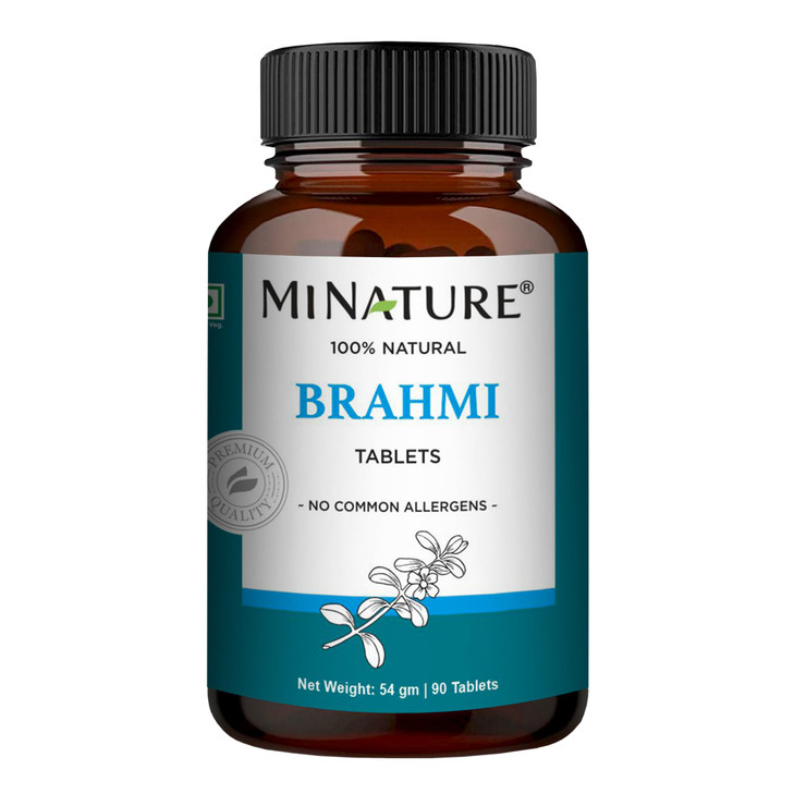 Brahmi Tablets - 90 Tablets, 1000 mg |45 Days Supply