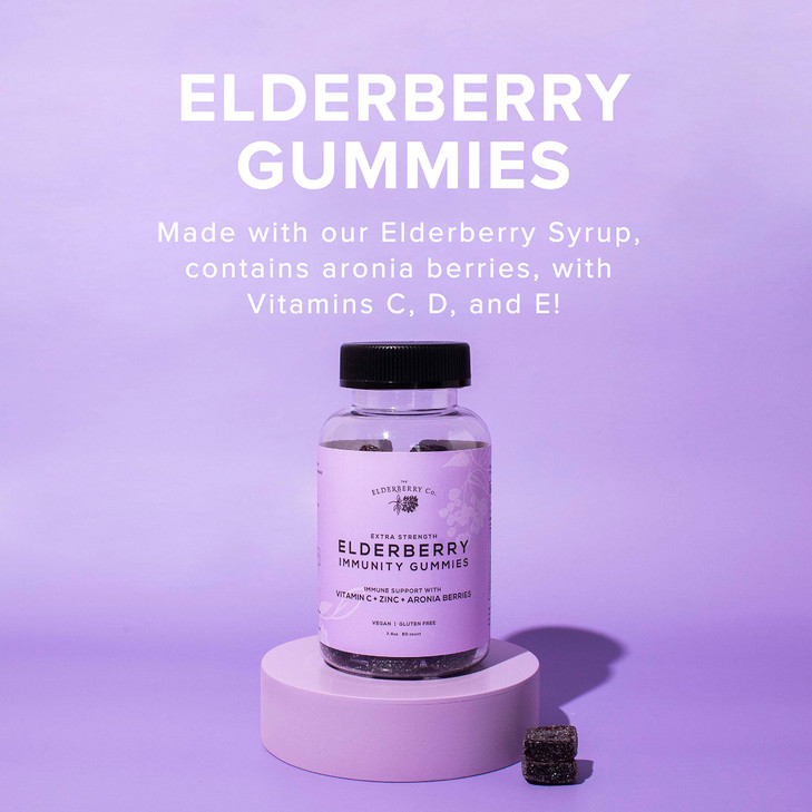 The Elderberry Co. Extra Strength Elderberry Gummies + Aronia Berries