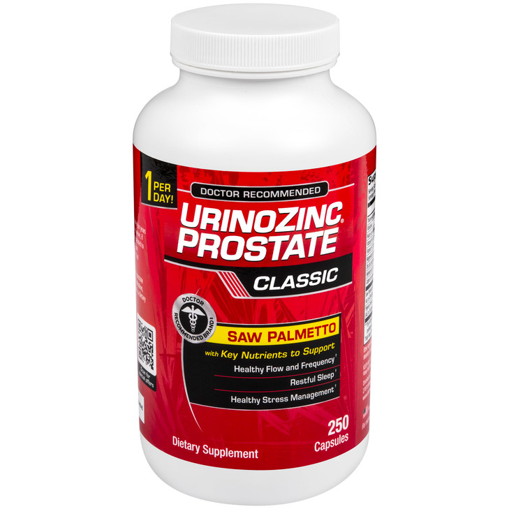 Urinozinc Classic Prostate Supplement for Men, 1 Capsule per Day, Saw Palmetto &