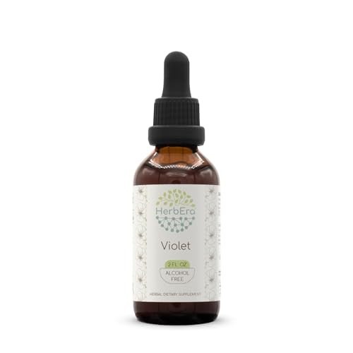 Violet B60 Alcohol-Free Herbal Extract Tincture, Concentrated Liquid Drops