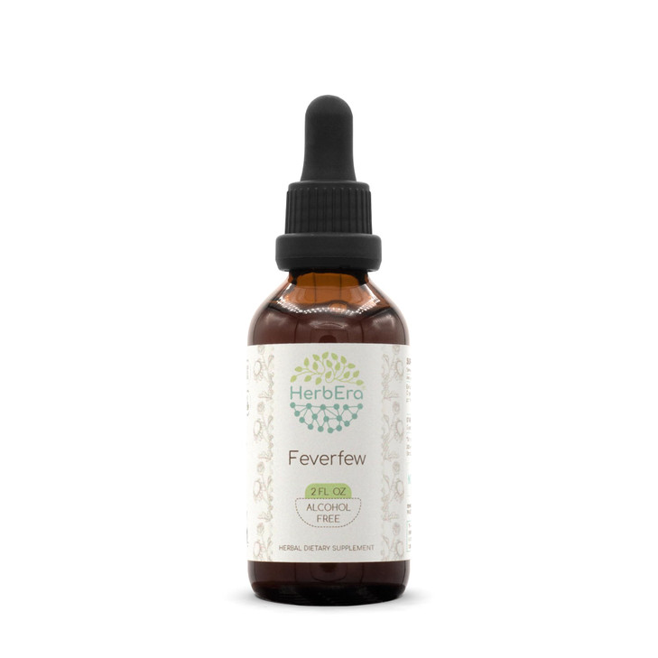 Feverfew B60 Alcohol-Free Herbal Extract Tincture, Concentrated Liquid Drops