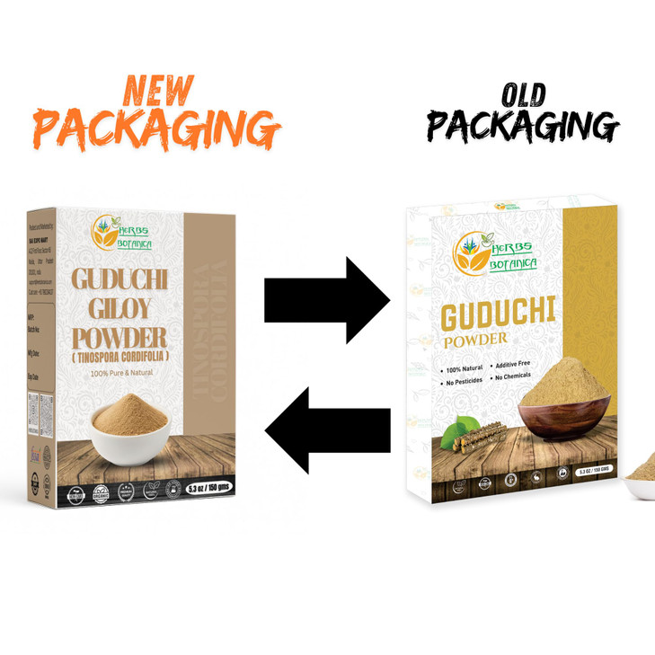 Herbs Botanica Guduchi Powder USDA Organic Neem Giloy Powder