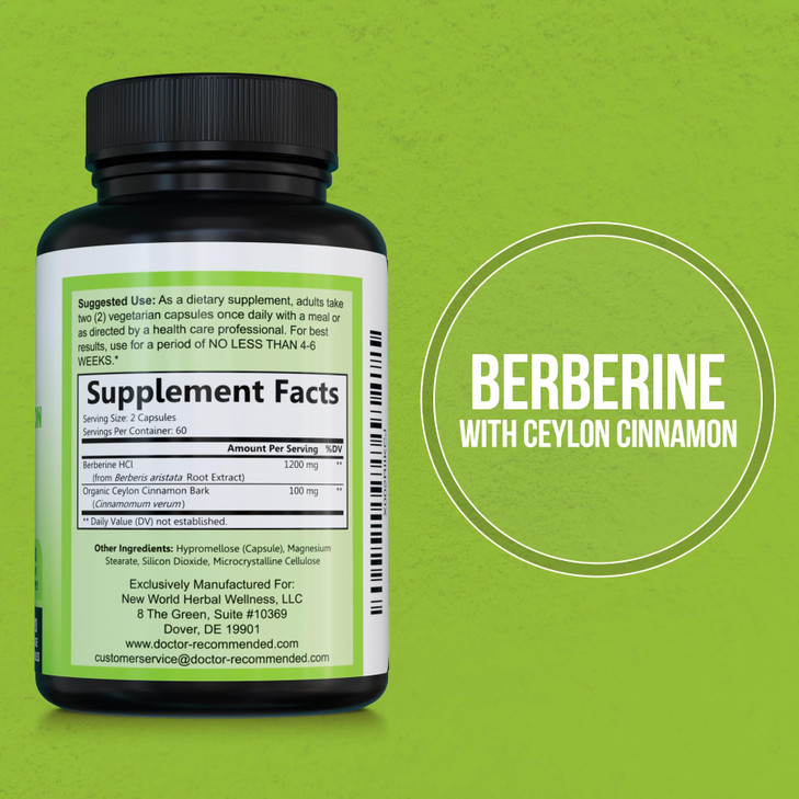 DOCTOR RECOMMENDED SUPPLEMENTS Berberine with Ceylon Cinnamon