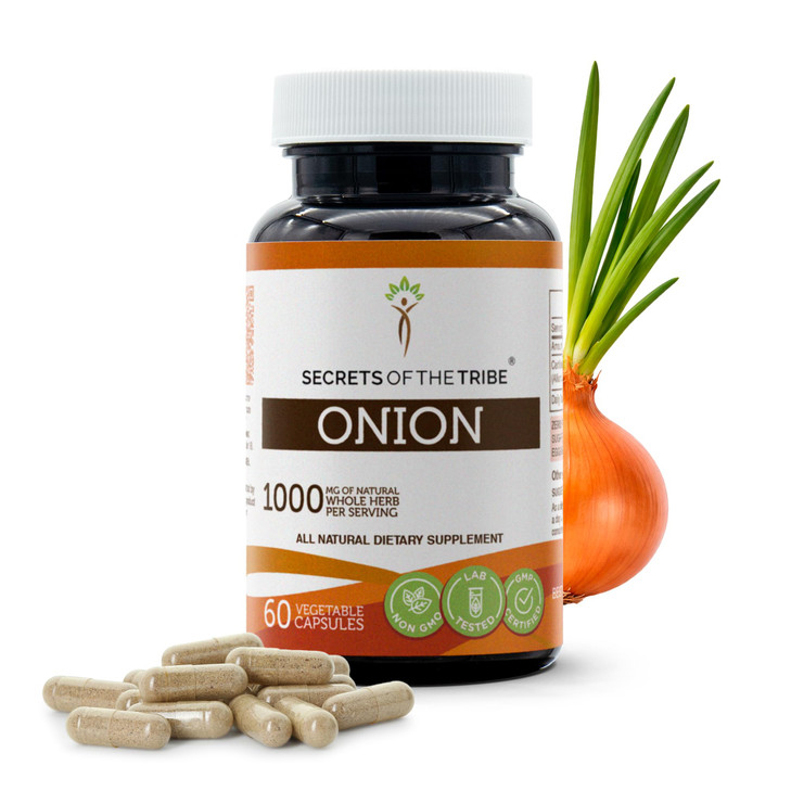 Secrets of the Tribe Onion 60 Capsules, 1000 mg, Onion (Allium Cepa) Dried Bulb