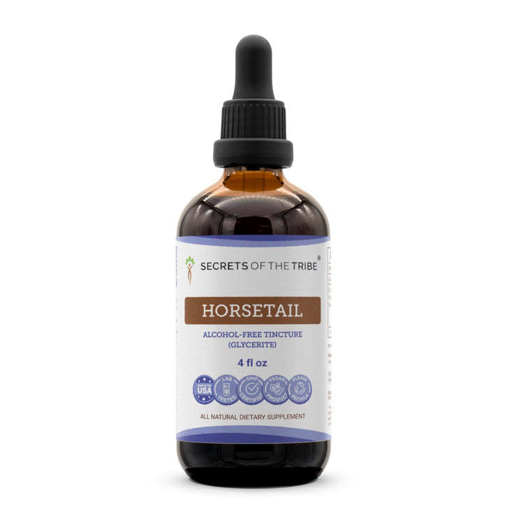 Secrets of the Tribe Horsetail Tincture Alcohol-Free Extract, Horsetail