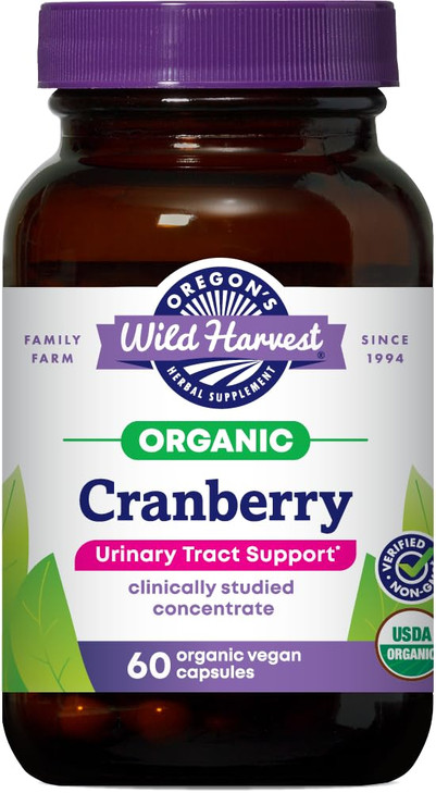 Oregon's Wild Harvest Non-GMO Gluten-Free Cranberry, Organic Herbal Supplements