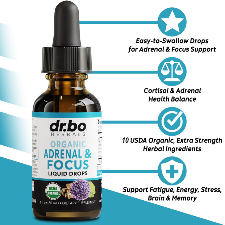 Adrenal Support Supplements Liquid Drops