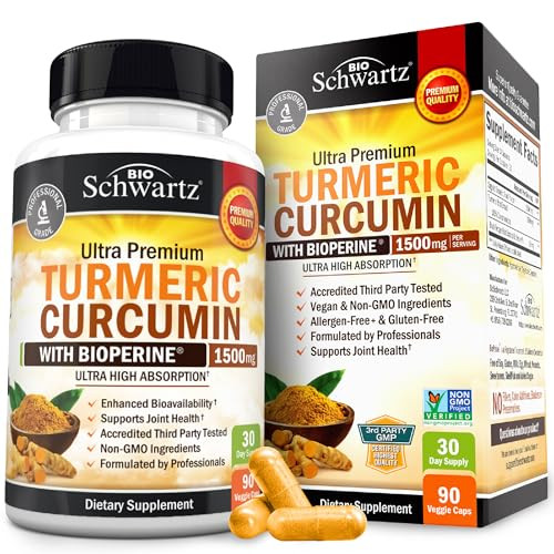 Turmeric Curcumin with Black Pepper Extract 1500mg