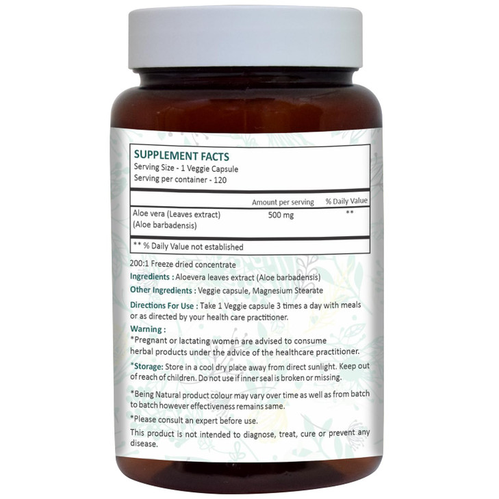 Ayurforest Aloe Vera Capsule 120 Count