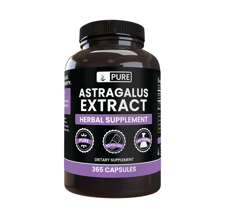 Pure Original Ingredients Astragalus (365 Capsules) No Magnesium Or Rice
