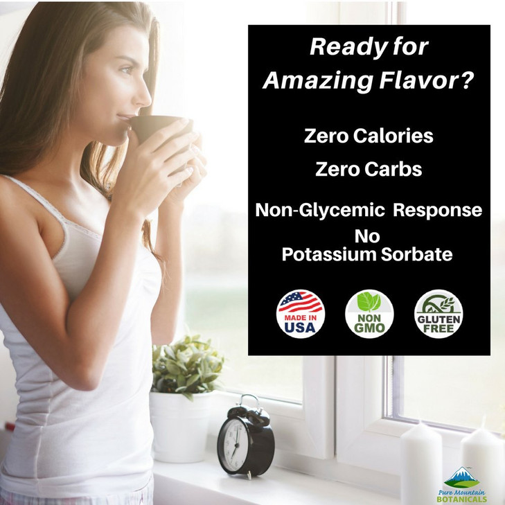 Vanilla Stevia Liquid Drops Flavored with Natural Sweet Vanilla