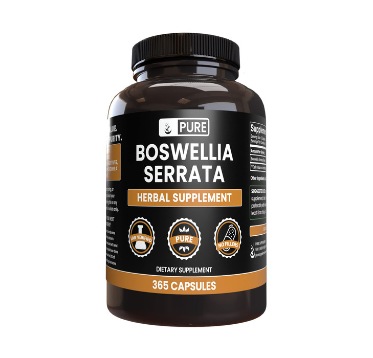 Pure Original Ingredients Boswellia Serrata (365 Capsules) No Magnesium Or Rice