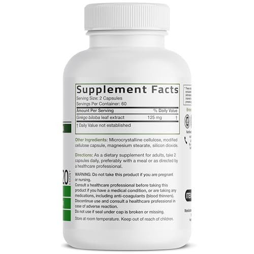 Bronson Ginkgo Biloba Extra Strength Supports Brain Function & Memory Support