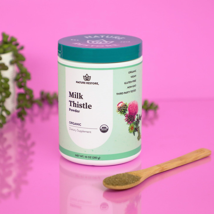 Nature Restore USDA Certified Organic Milk Thistle Seed Powder, 10 Ounces