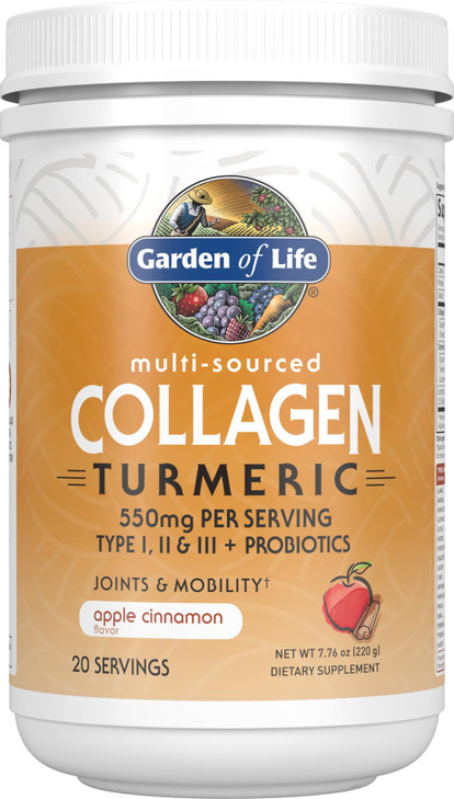 Garden of Life Multi-Sourced Collagen Peptides + Turmeric Powder