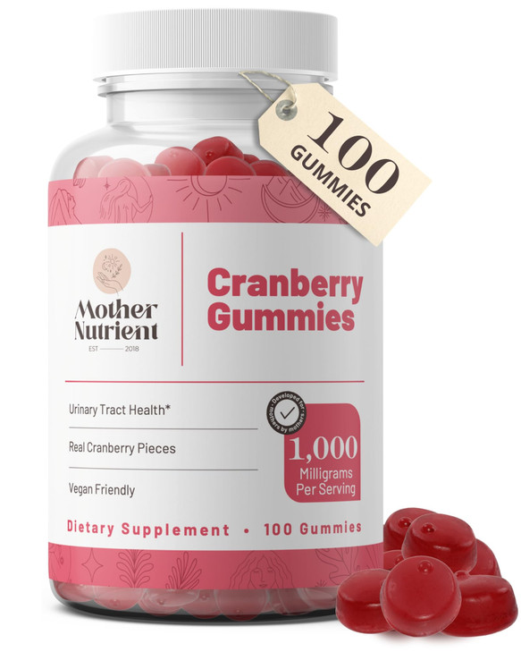 Mother Nutrient Cranberry Gummies Supplement for Women & Kids- Urinary Tract