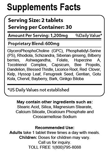 Organic Farms Vitamins Limbic Support - 60 Tablets