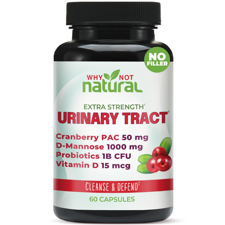 Why Not Natural 5-in-1 UTI Pills with D Mannose, Cranberry PAC Extract