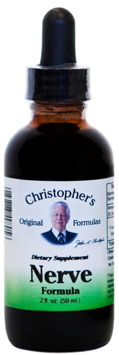 Christopher's Original Formulas Nerve Formula, Natural Herbal Supplement, 2 oz