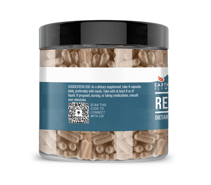 Earthborn Elements Reishi Mushroom 200 Capsules, Pure & Undiluted, No Additives