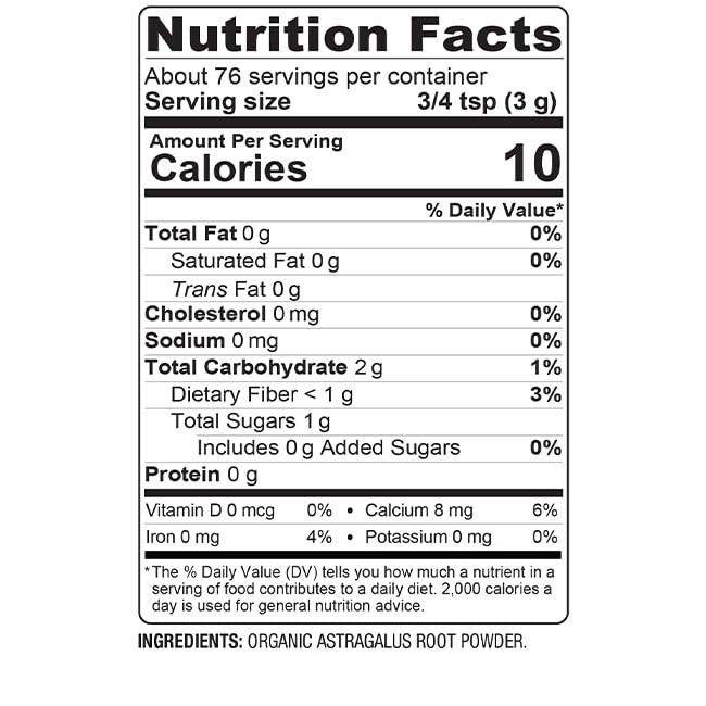 BareOrganics Organic Vegan Astragalus, 8 Ounce