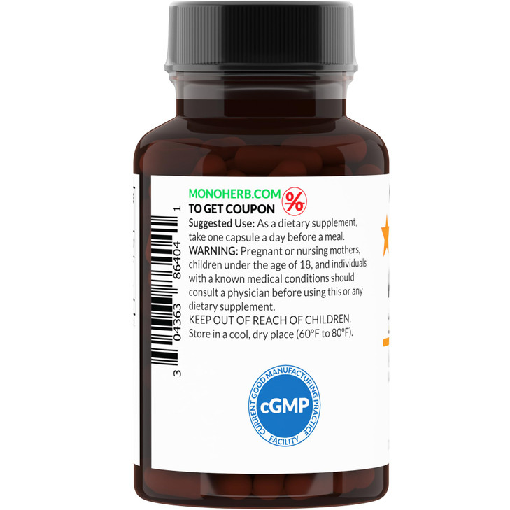 MONOHERB Apricot Extract 500 mg - 90 Vegetarian Capsules