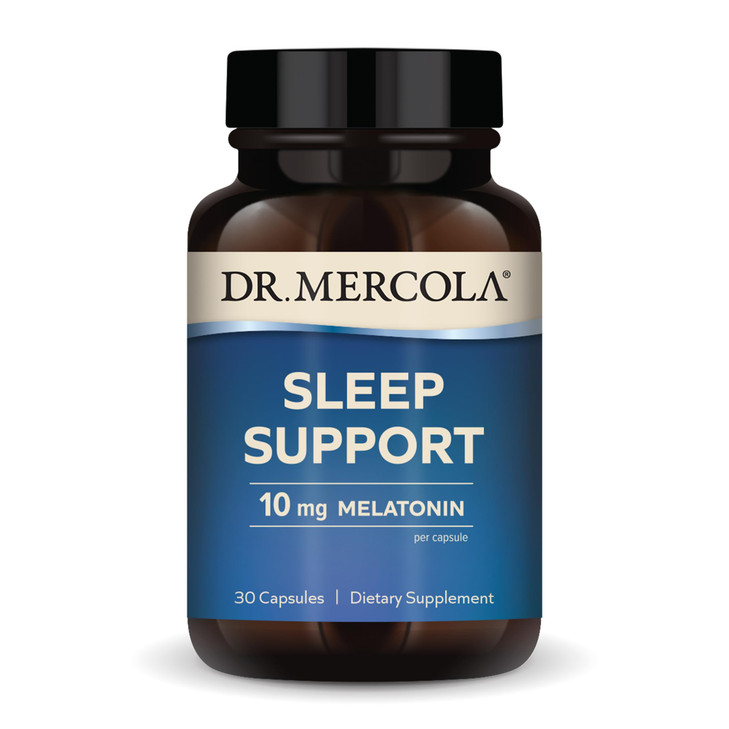 Dr. Mercola Sleep Support with Melatonin, 10 mg Melatonin Per Serving, 30