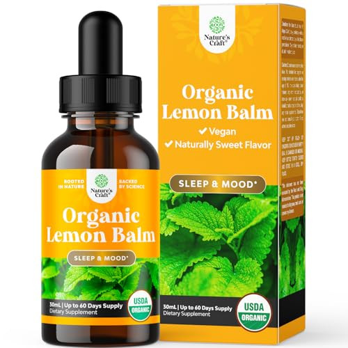 Organic Lemon Balm Leaf Liquid Extract for Immune Support