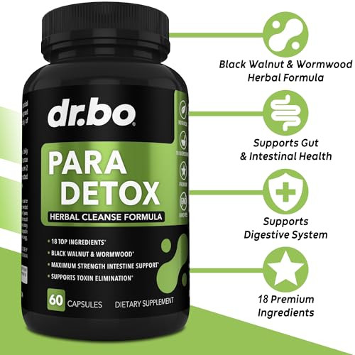 DR. BO para Cleanse Human Detox Guard - Intestinal Pills Support for Humans