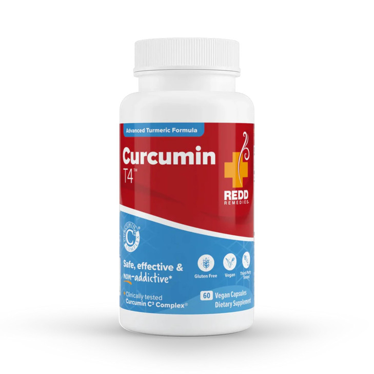 Redd Remedies, Curcumin T4, Advanced Turmeric Formula, 60 Vegan Capsules