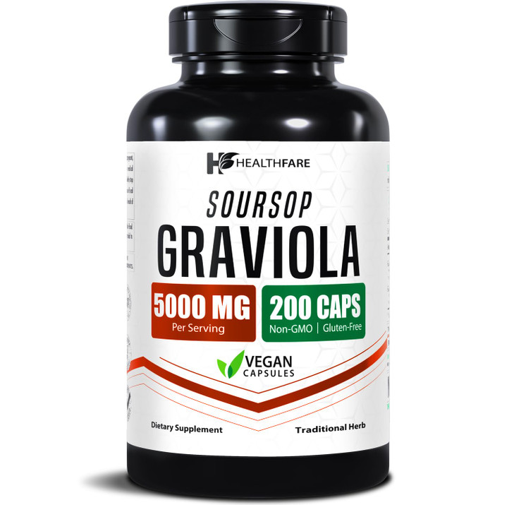 Healthfare Graviola Soursop Extract 5000mg - Annona Muricata