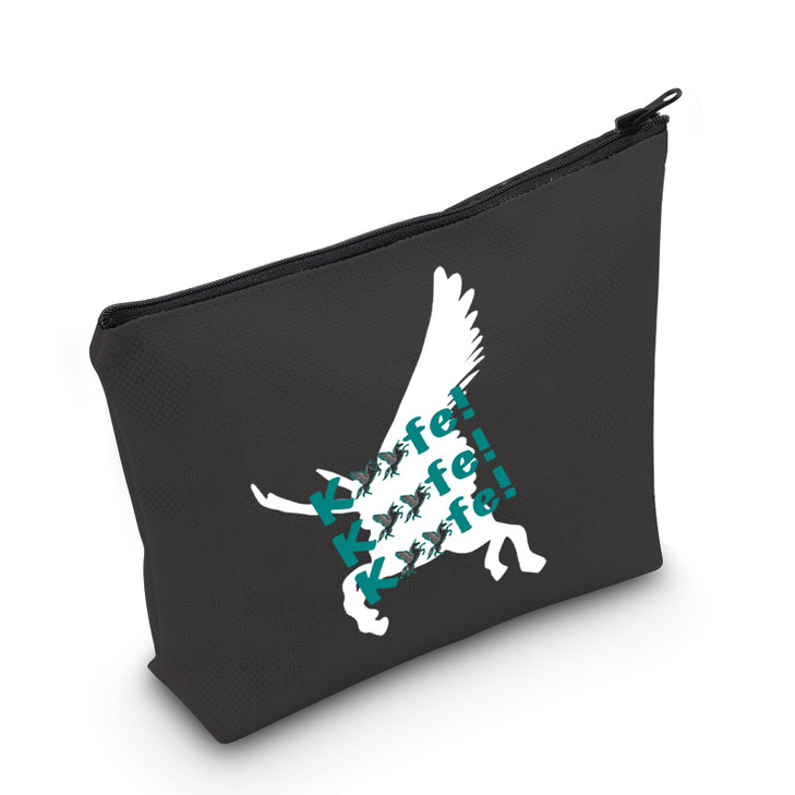 MEIKIUP Keeper of the Lost Cities Inspired Gift Kee fe Makeup Bag KOTLC Gift Book Lover Cosmetic Bag Organizer Pouch Bookish Gift (Kefe Bag)