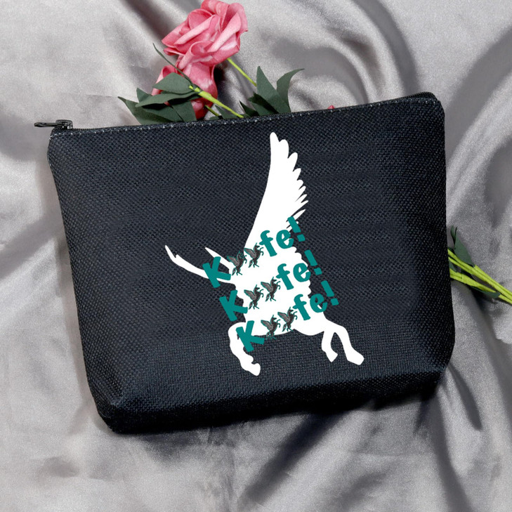 MEIKIUP Keeper of the Lost Cities Inspired Gift Kee fe Makeup Bag KOTLC Gift Book Lover Cosmetic Bag Organizer Pouch Bookish Gift (Kefe Bag)