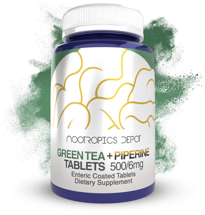 Nootropics Depot Green Tea Extract Tablets - 60 Count