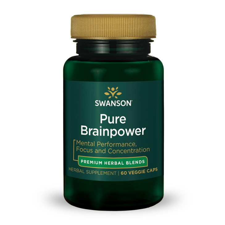Swanson Pure Brainpower Brain Health Cognitive Memory Focus Support