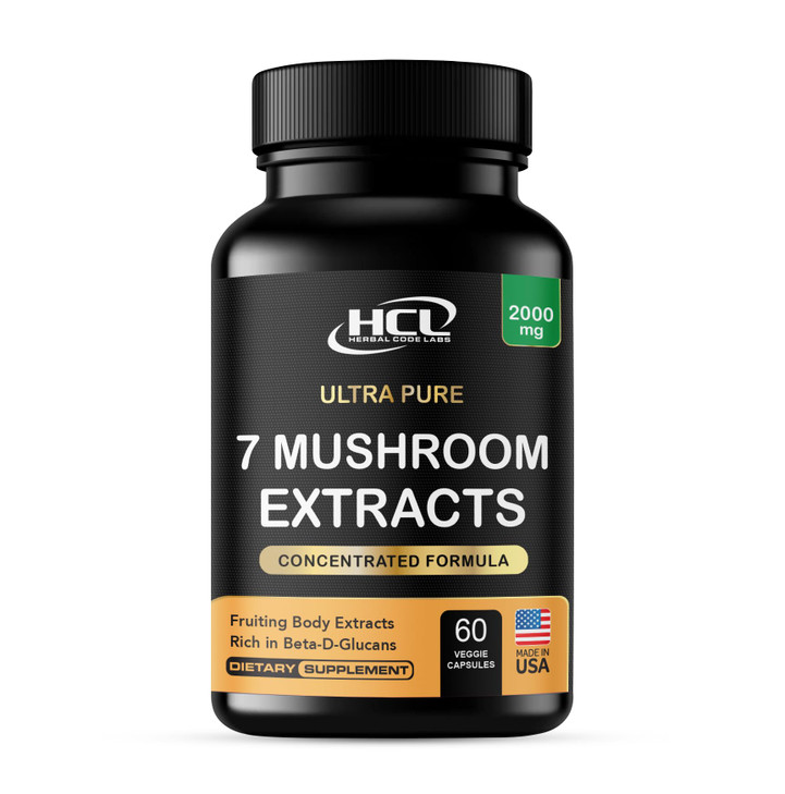 Mushroom Supplement Extracts of Lions Mane Cordyceps Chaga Reishi Turkey Tail