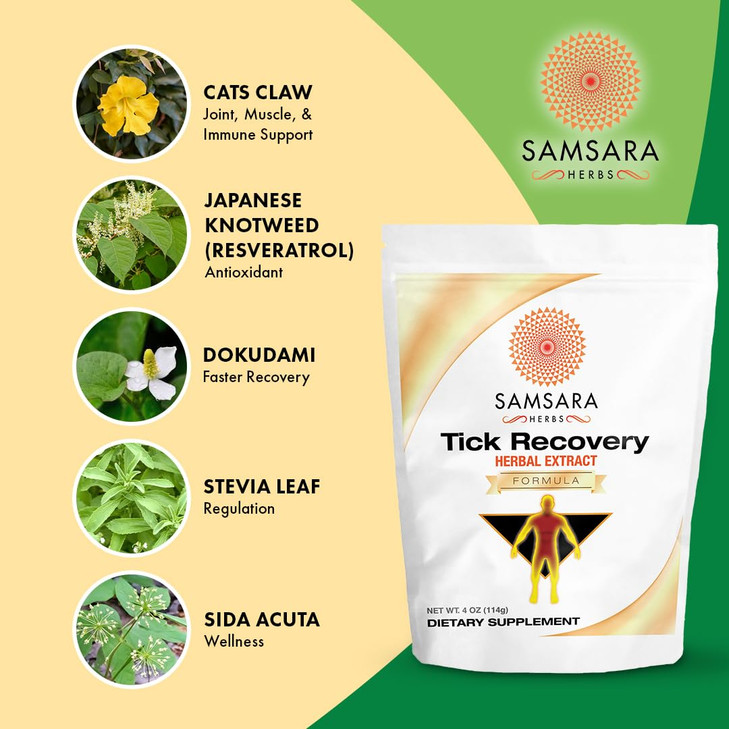 Samsara Herbs Tick Recovery Herbal Powder Formula (4oz/114g)