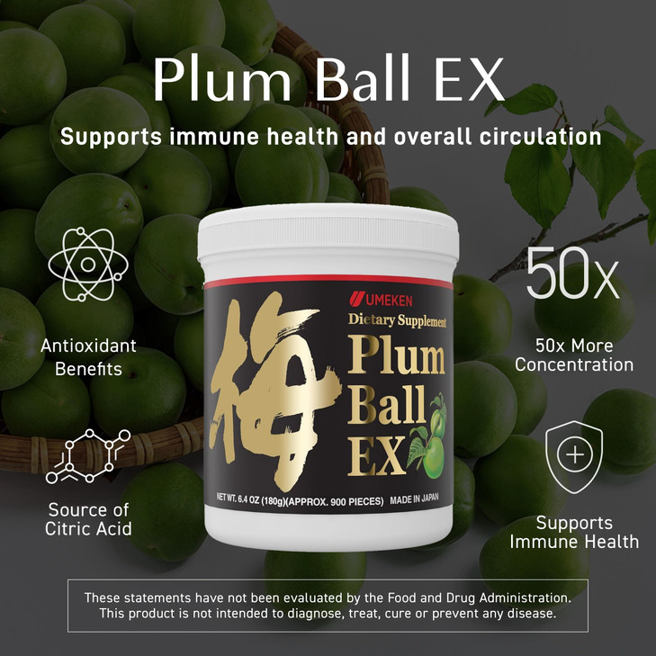 Umeken Plum Ball EX, Concentrated Extract with Antioxidants, Citric Acid