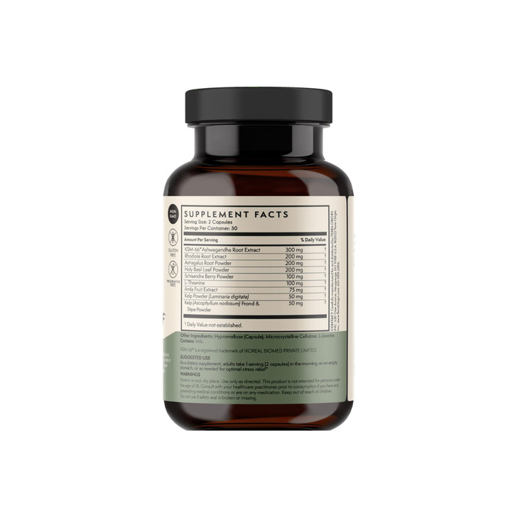 TERRA ORIGIN Healthy Stress Supplement - 60 Capsules
